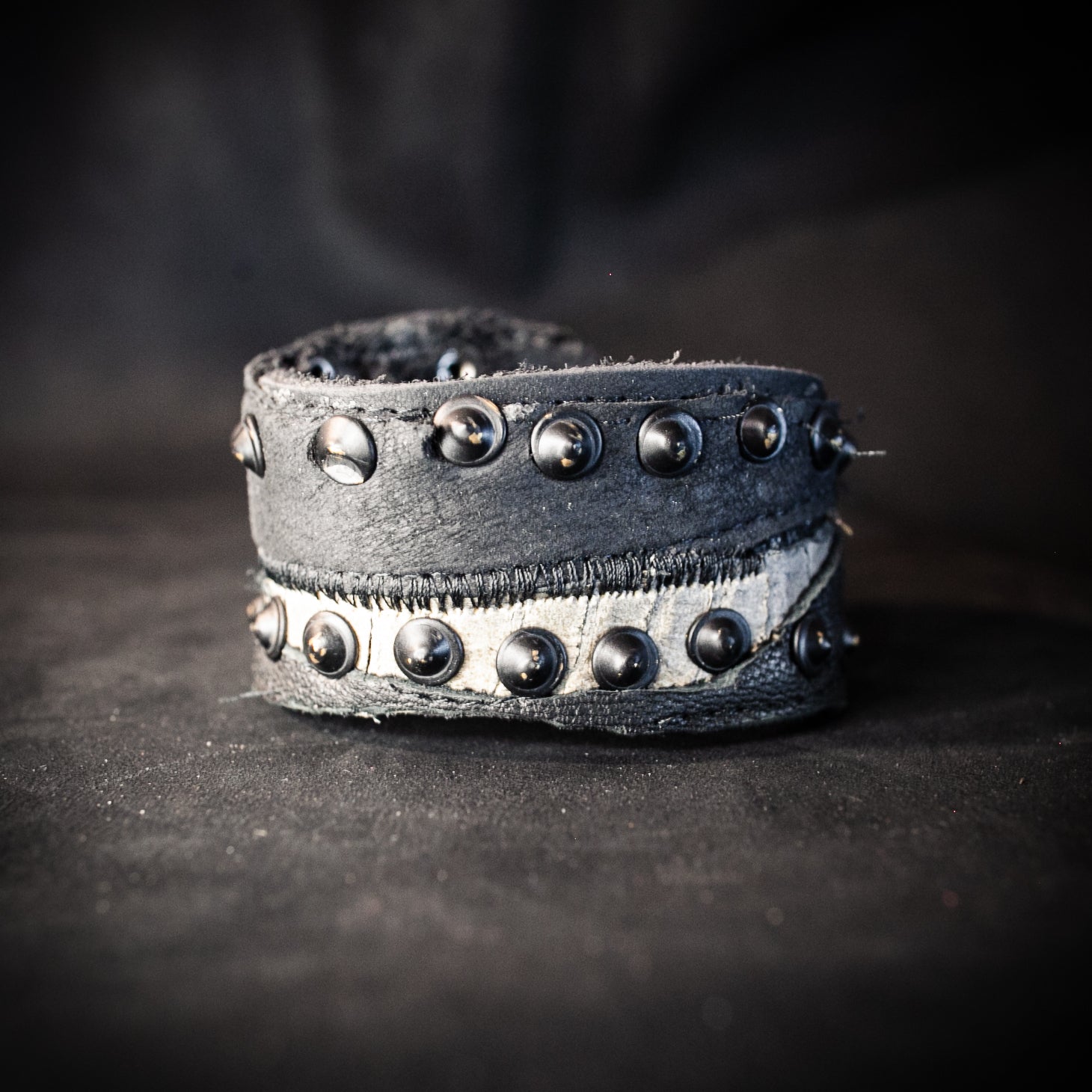 Snake Skin Leather Cuff