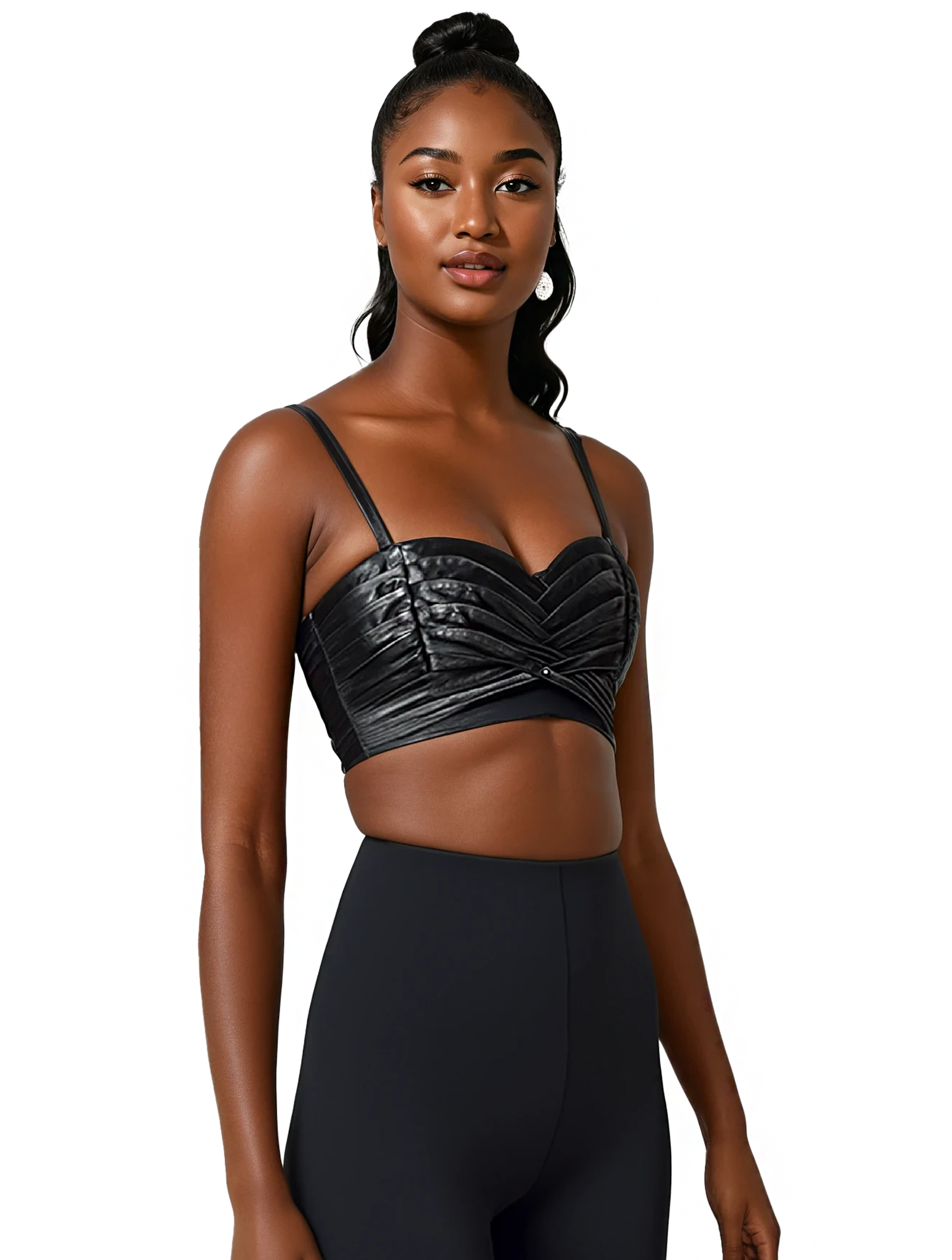 littleKINGDesigns | littleKING Designs | Leather bustier with ultimate comfort and flexibility, engineered leather that stretches adjustable straps and a side zipper
