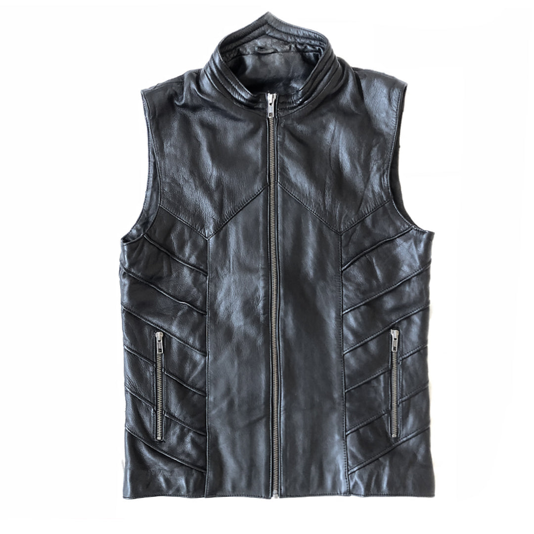 littleKINGDesigns | Men's Sheep Leather Vest | Functionality and fashion-forward style