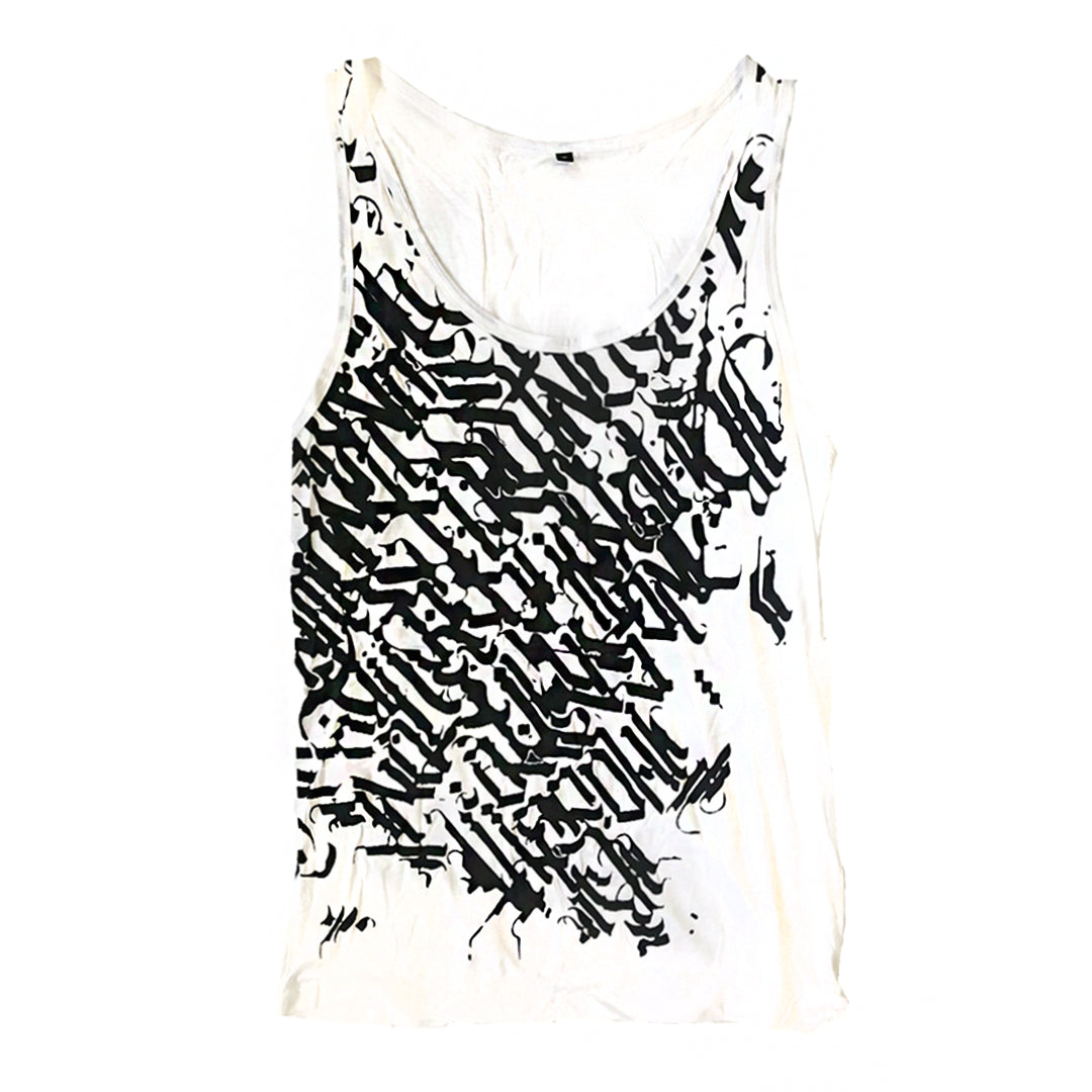MEN'S CALLIGRAPHY SINGLET SINGLET | littleKINGDesigns