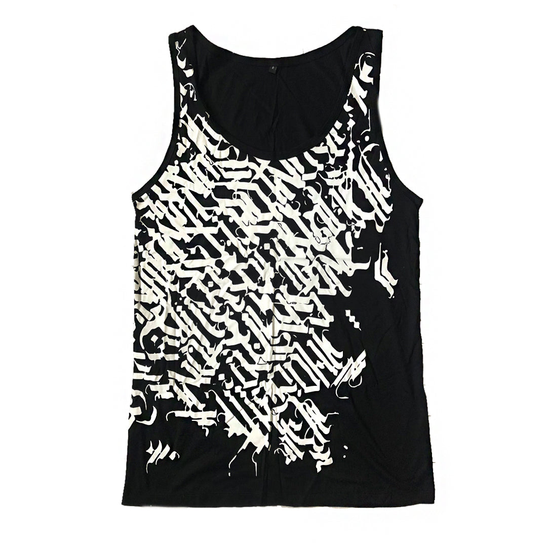 MEN'S CALLIGRAPHY SINGLET SINGLET | littleKINGDesigns