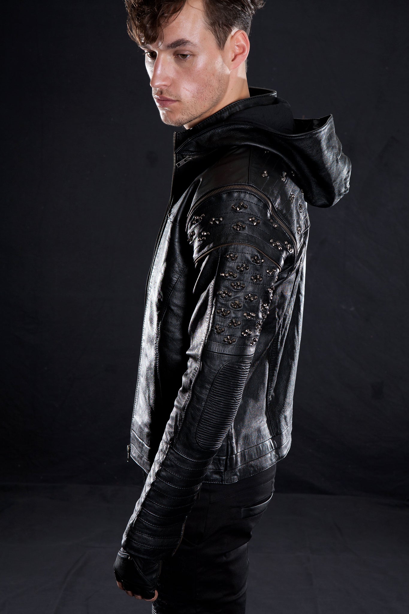 littleKINGDesigns | Mens Cabretta Leather Jacket - Timeless Luxury & Classic Style