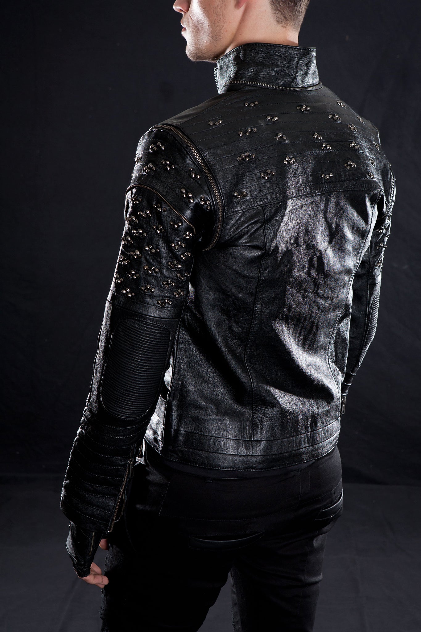 littleKINGDesigns | Mens Cabretta Leather Jacket - Timeless Luxury & Classic Style