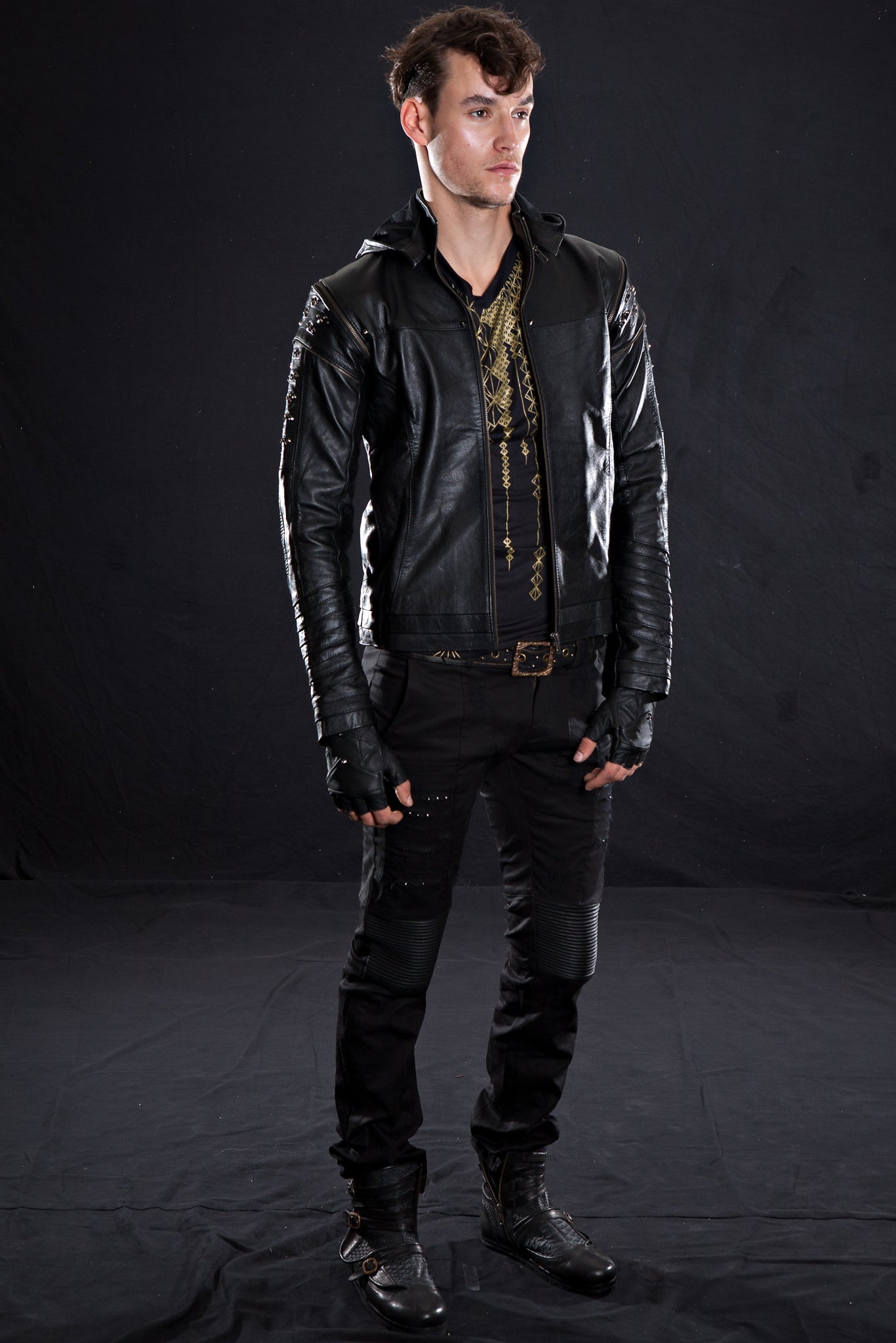 littleKINGDesigns | Mens Cabretta Leather Jacket - Timeless Luxury & Classic Style