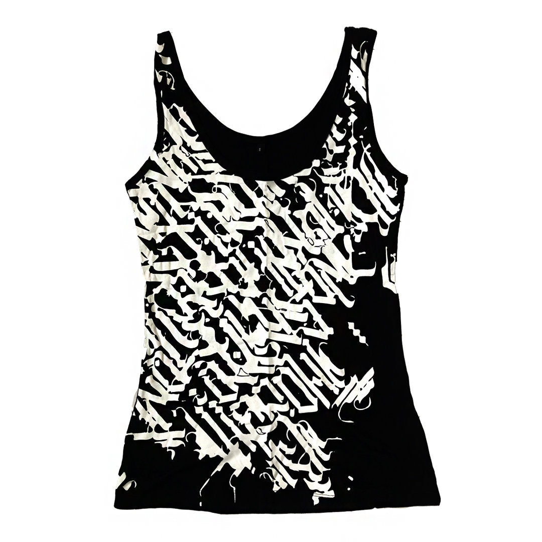 littleKINGDesigns | littleKING Designs | WOMEN'S CALLIGRAPHY TANKTOP