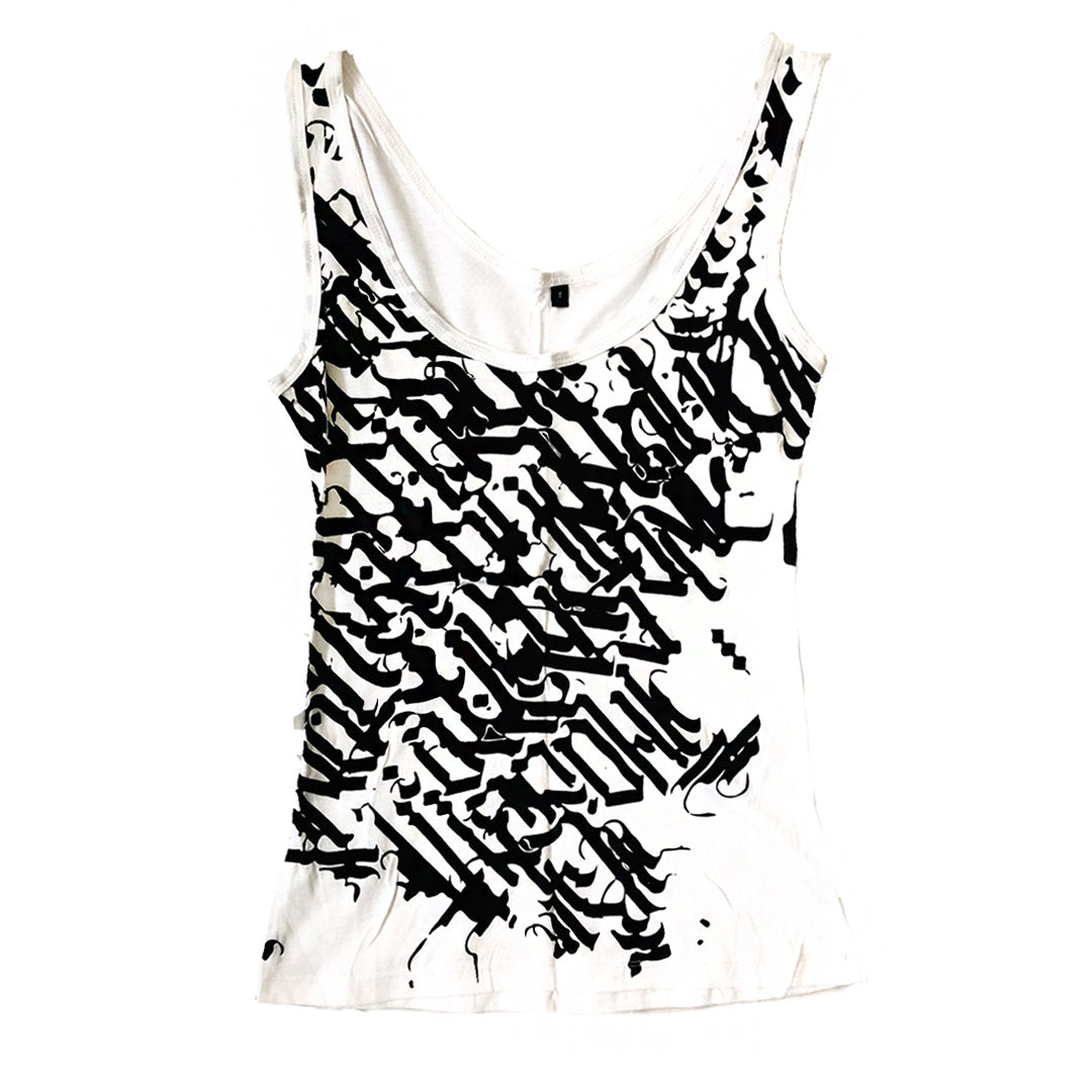 littleKINGDesigns | littleKING Designs | WOMEN'S CALLIGRAPHY TANKTOP