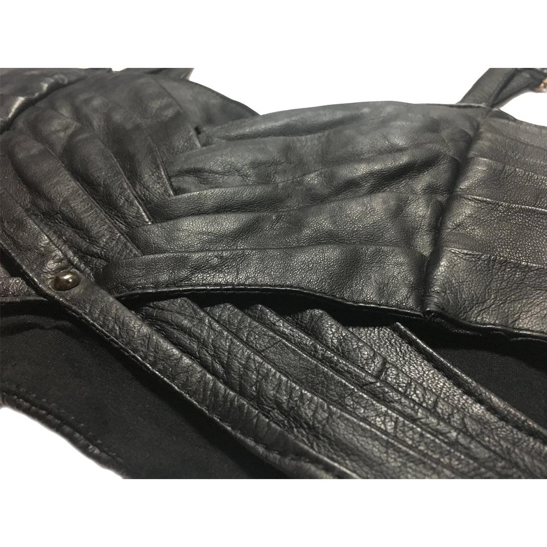 littleKINGDesigns | littleKING Designs | Leather bustier with ultimate comfort and flexibility, engineered leather that stretches adjustable straps and a side zipper