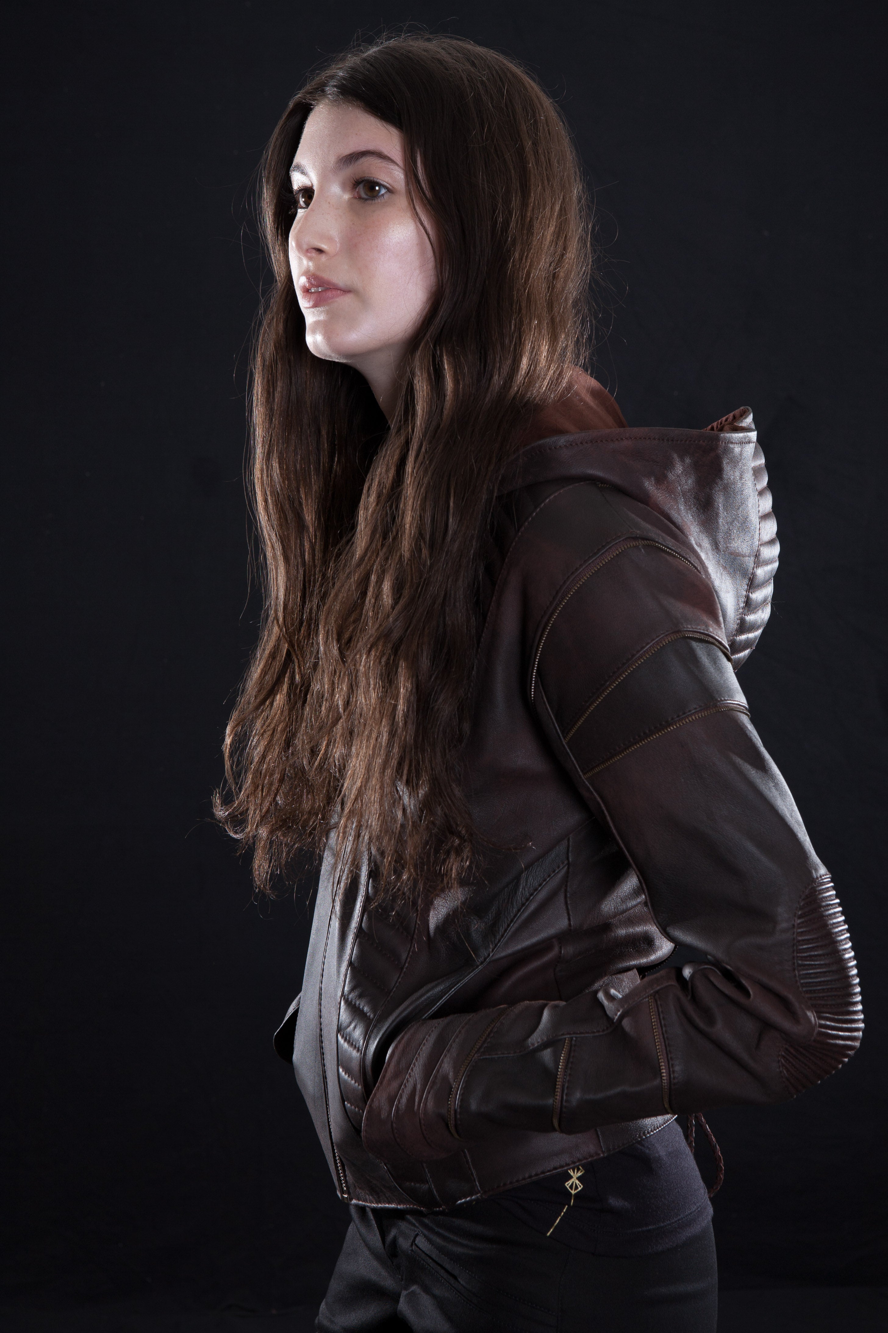 littleKINGDesigns | Interlace leather jacket for women showcases exquisite leather detailing 