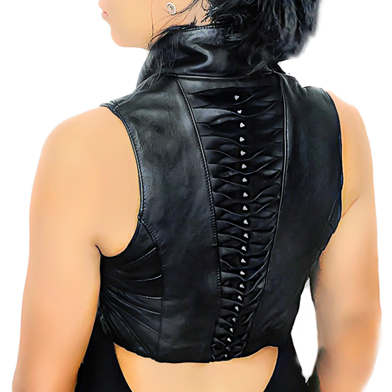 littleKINGDesigns | littleKING Designs | Women's Leather Bolero: Luxurious, Form-Fitting Design for Elegance